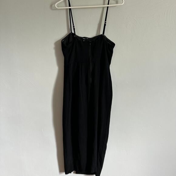 Windsor Black Button Up Linen Midi Dress - Picture 8 of 10